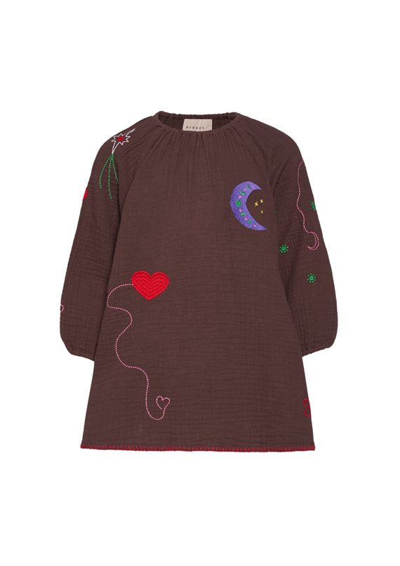 Sissel Edelbo - Karin Mini Kjole - Chocolate Brown