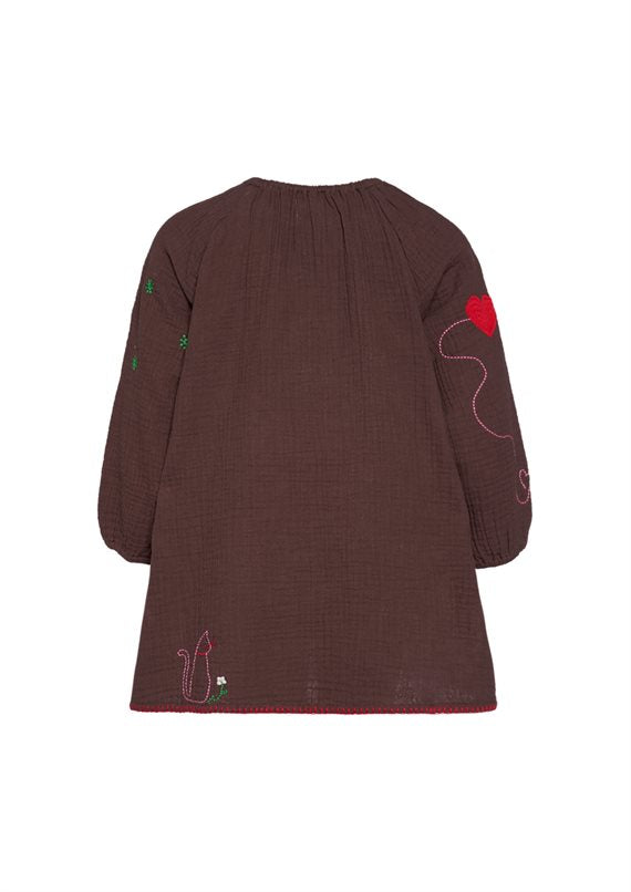 Sissel Edelbo - Karin Mini Kjole - Chocolate Brown