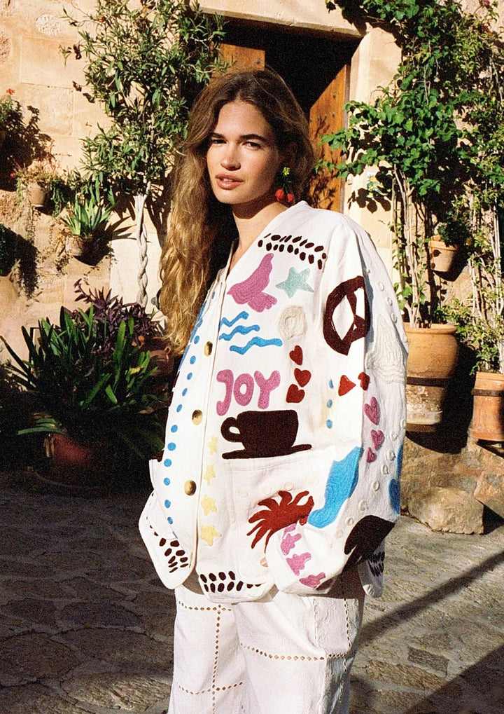 Sissel Edelbo -  Maggie Jakke - Swan Peace - Suzain Embrodery - Onesize