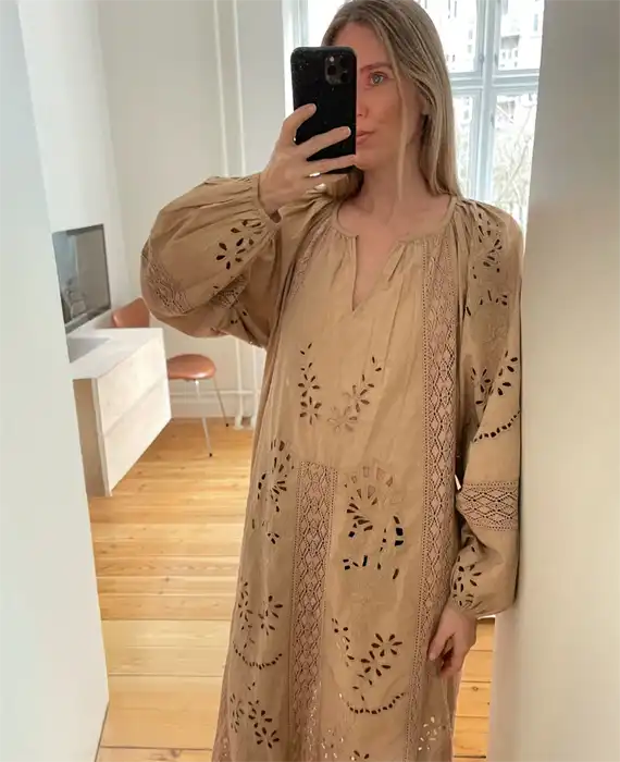 Sissel Edelbo - Mila Kjole - Beige - Onesize