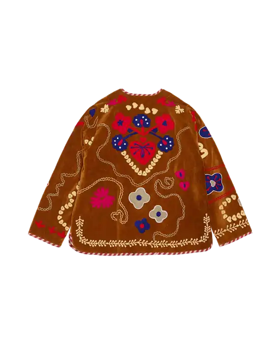Sissel Edelbo - Mini Jakke - Suzani Embroidery Velvet Heart