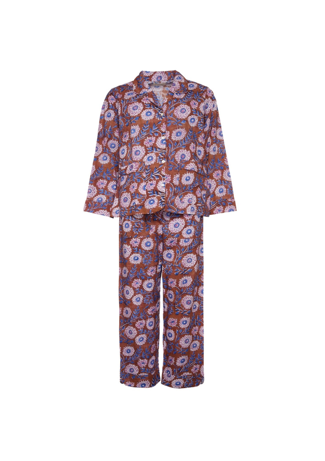 Sissel Edelbo - Nuit Pyjamas set - Brown Floral