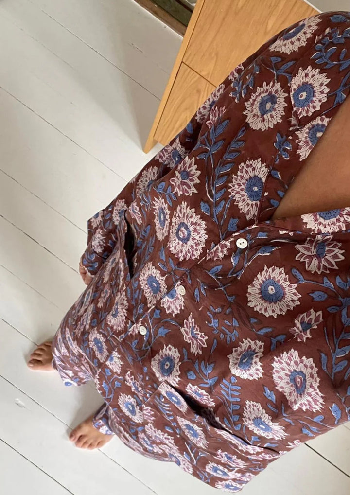 Sissel Edelbo - Nuit Pyjamas set - Brown Floral