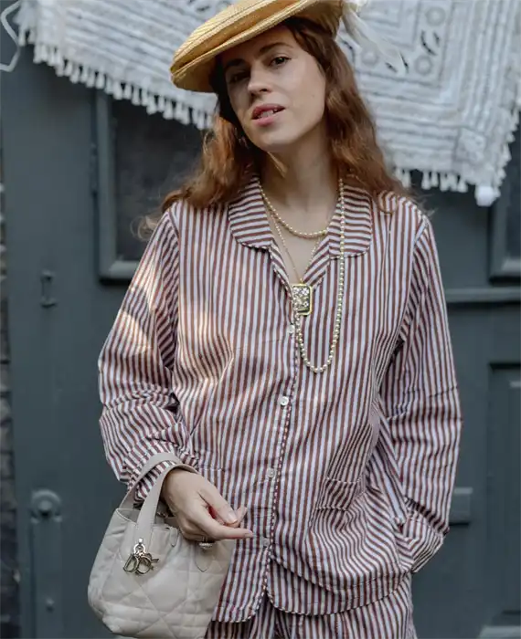 Sissel Edelbo - Nuit Pyjamas Set - Brown Stripes