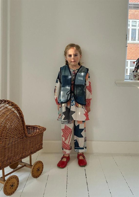 Sissel Edelbo - Oda Mini Bukser - Flower Patchwork