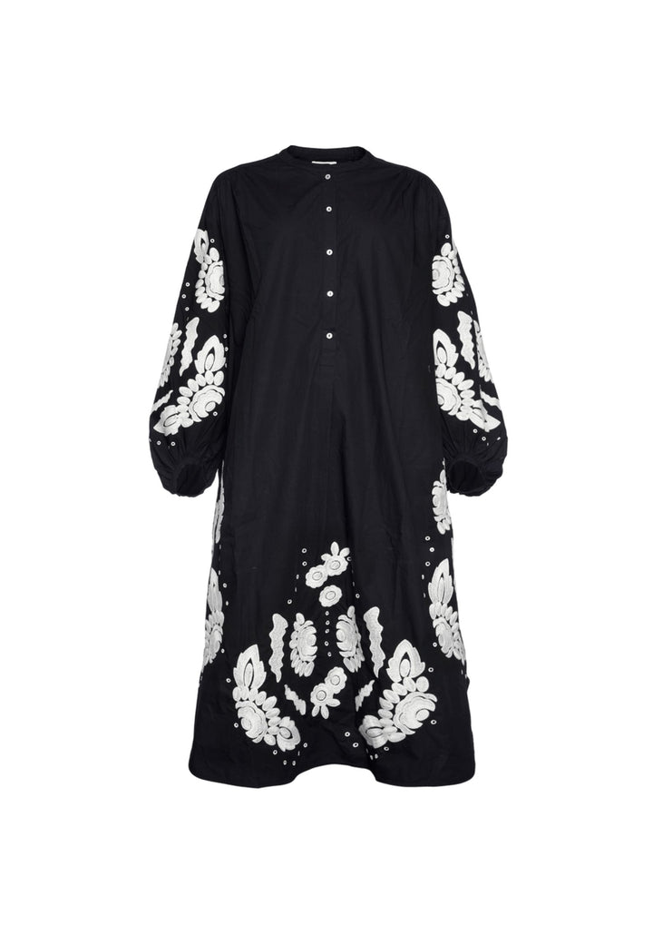 Sissel Edelbo - Rikke Kjole - Black w. White Swan - Onesize