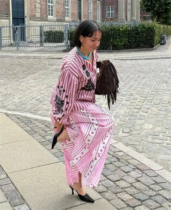 Sissel Edelbo - Rikke Top - Pink Stripes