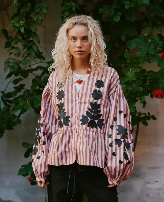 Sissel Edelbo - Rikke Top - Pink Stripes