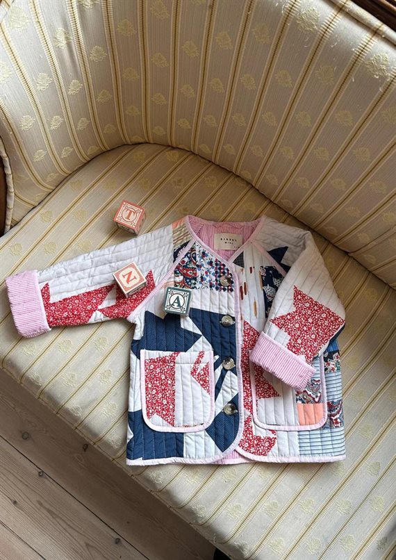 Sissel Edelbo - Vega Mini Organic Jakke - Flower Patchwork