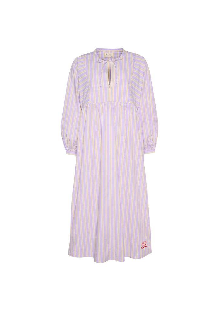Sissel Edelbo - Vera Dress - Lavender stripes - Onesize