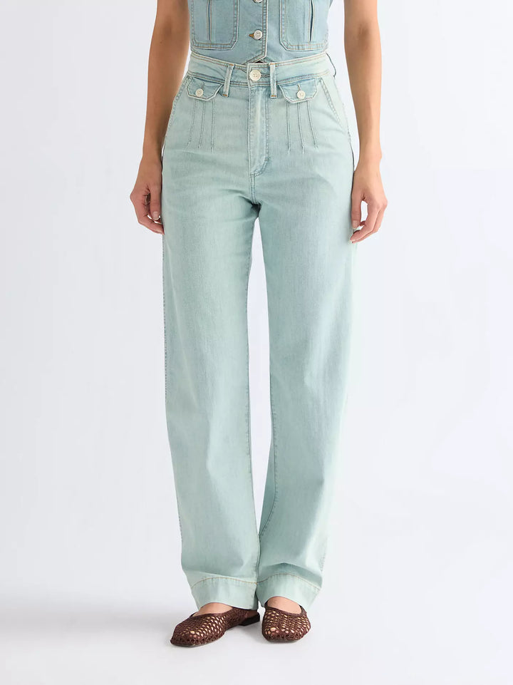 Wrangler - Sleek Barrel Bukser - Pale Denim