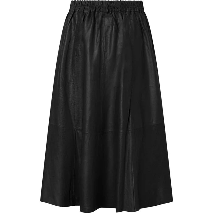 Depeche - Elinor Leather Nederdel - Black