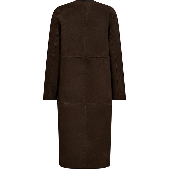 Depeche - Zita 2 in 1 Jakke - Dusty Brown / Black Combi