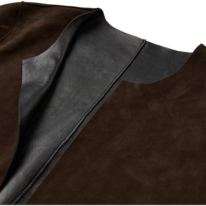 Depeche - Zita 2 in 1 Jakke - Dusty Brown / Black Combi