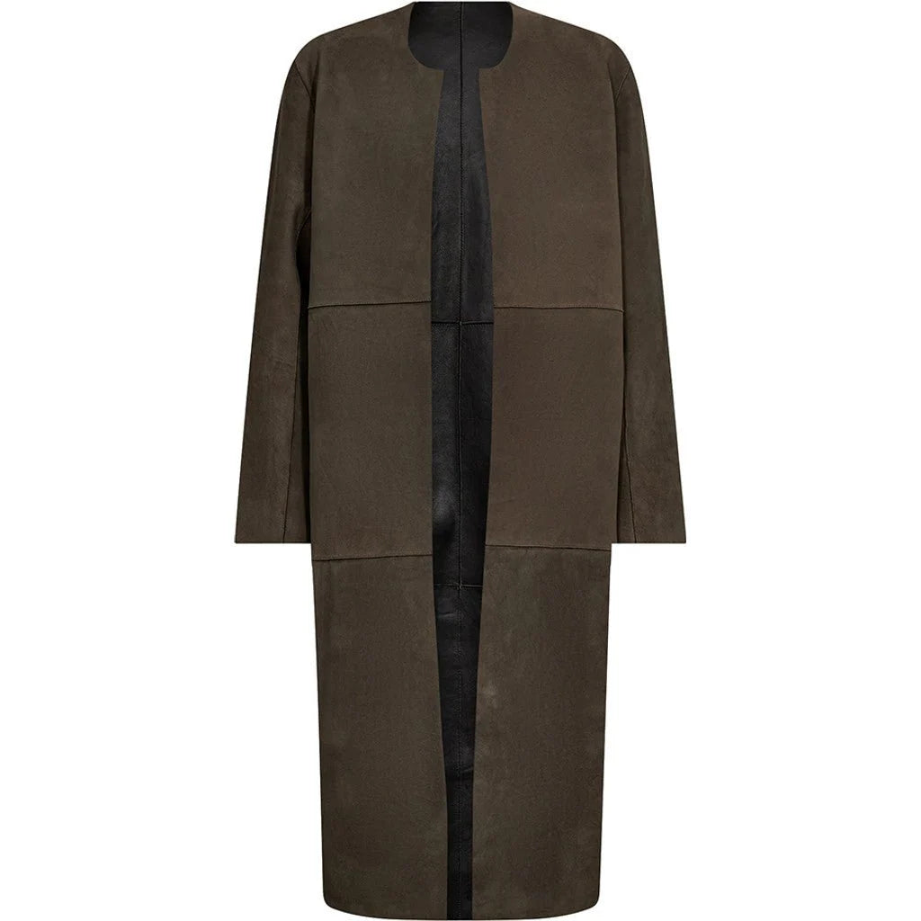 Depeche - Zita 2 in 1 Jakke - Khaki / Black Combi