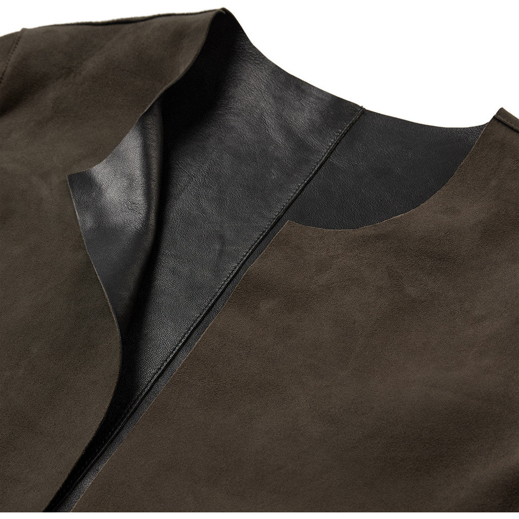 Depeche - Zita 2 in 1 Jakke - Khaki / Black Combi