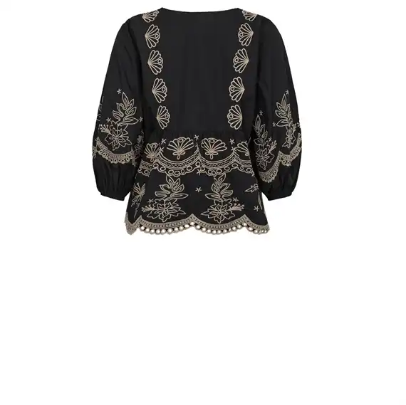 Gossia - Sofja Bluse - Black/Sand
