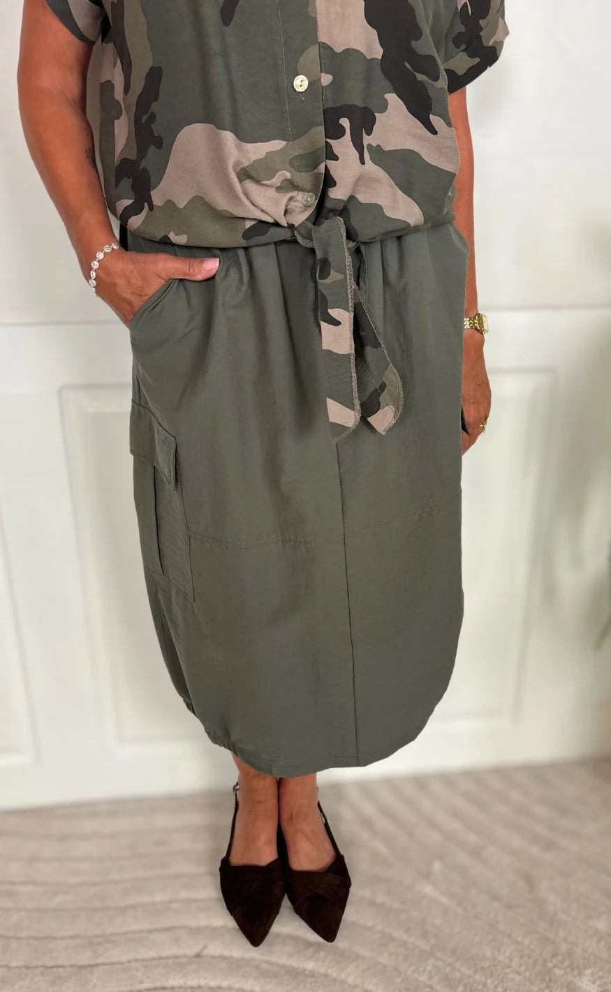 Marta - Soleil Skirt - Military
