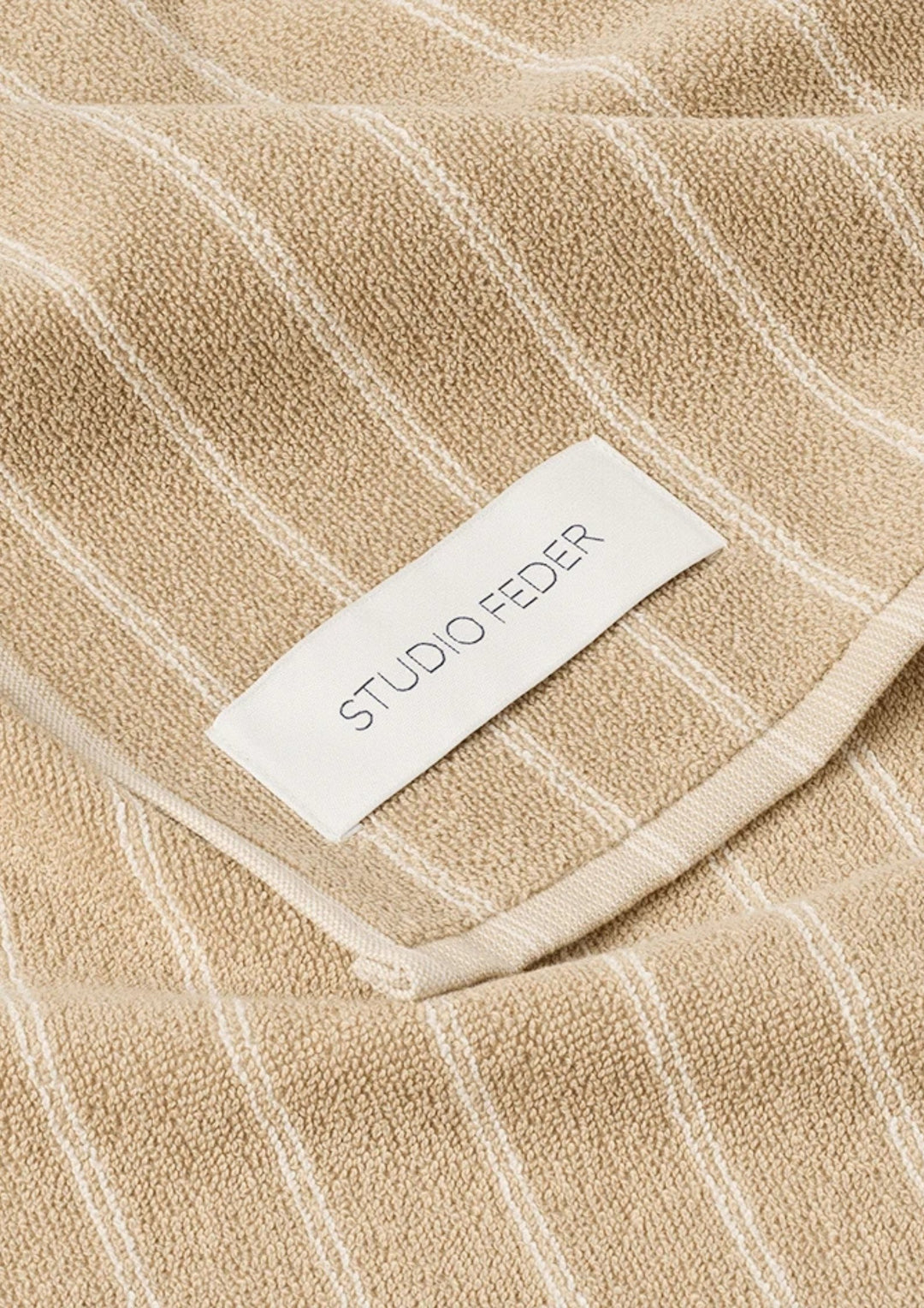 Studio Feder - Una Håndklæde - Sand Beige Rain - 40x60cm