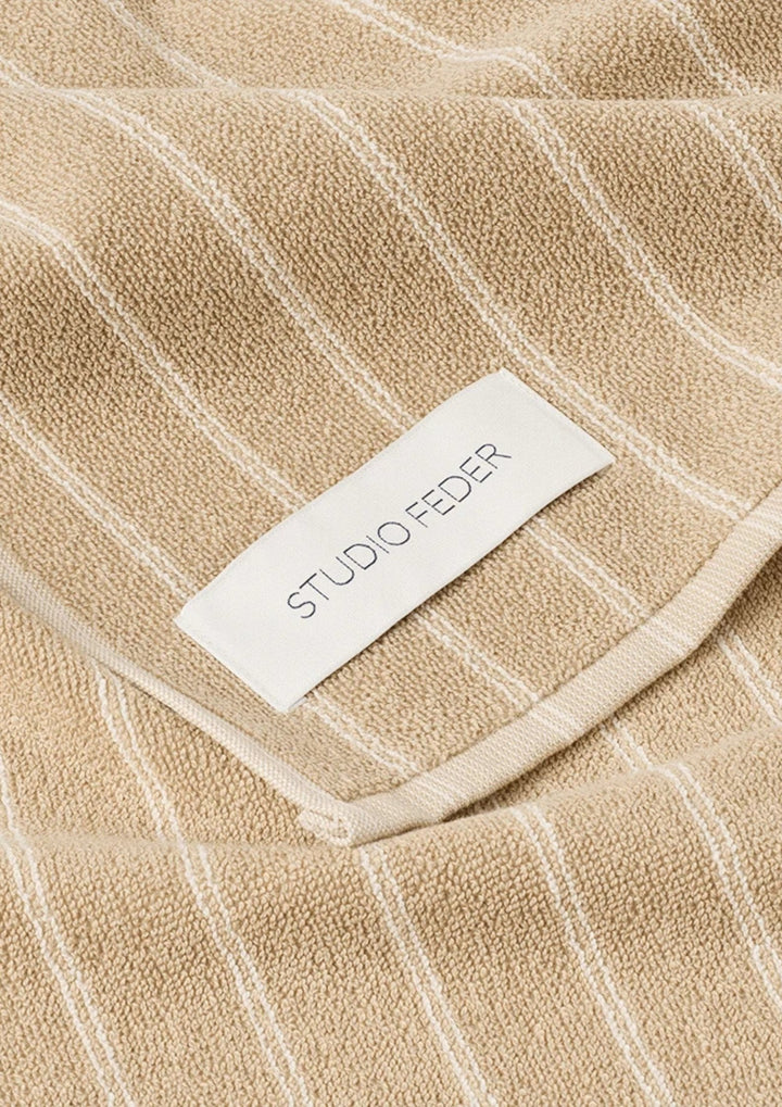 Studio Feder - Una Håndklæde - Sand Beige Rain - 40x60cm