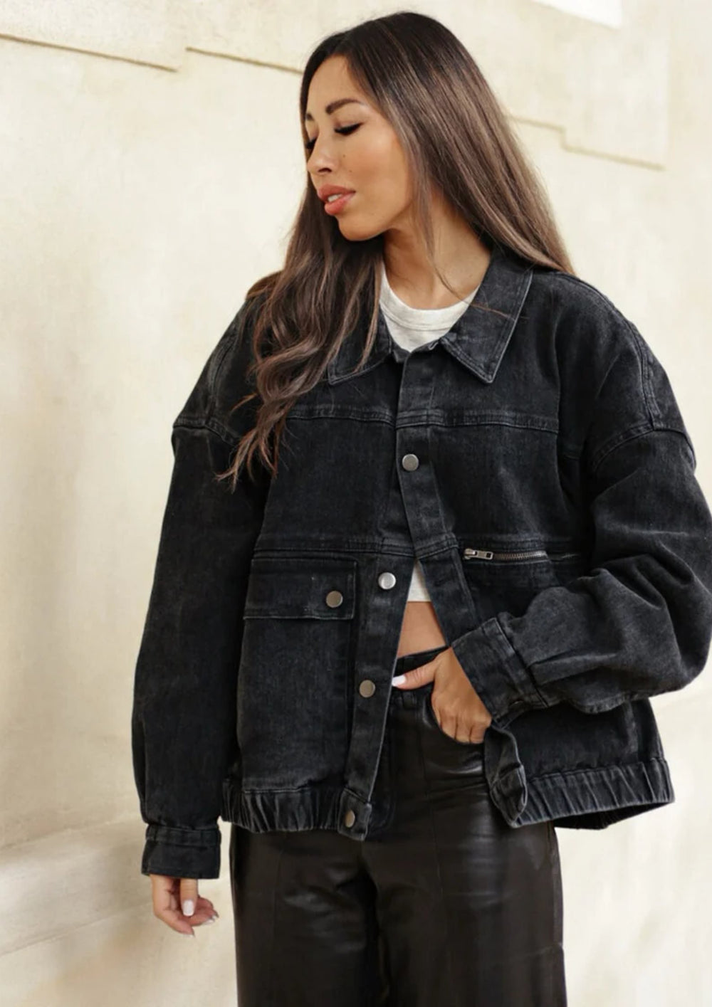 Depeche - SusanDE Jakke - Denim - Black