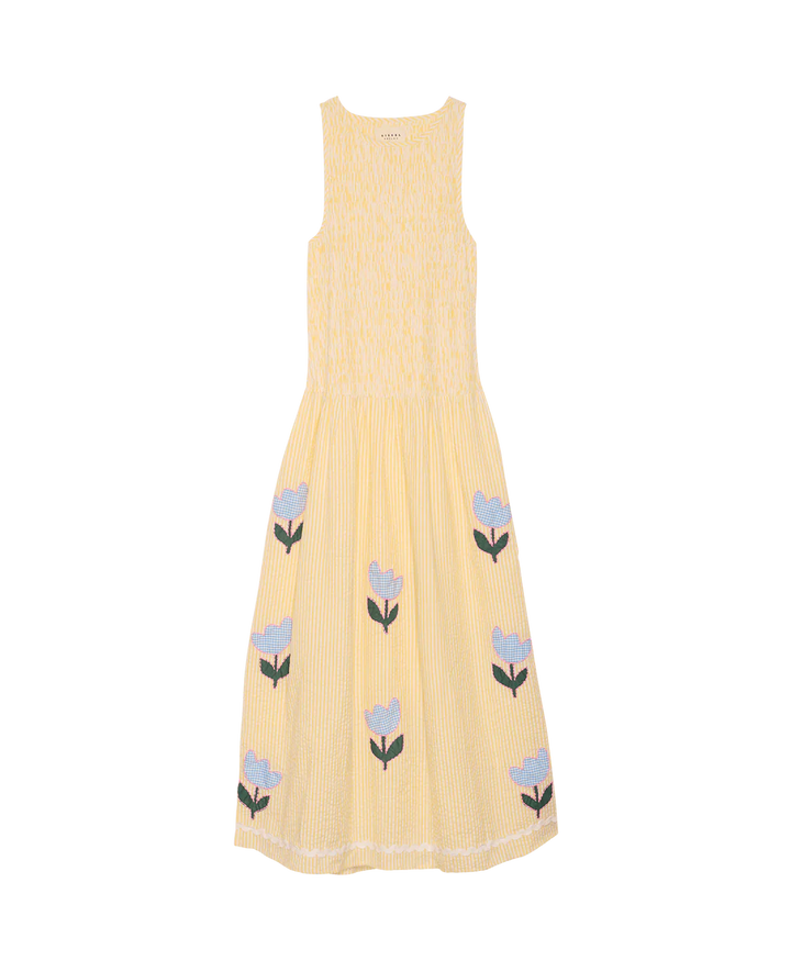 Sissel Edelbo - Svea Kjole - Yellow Stripes