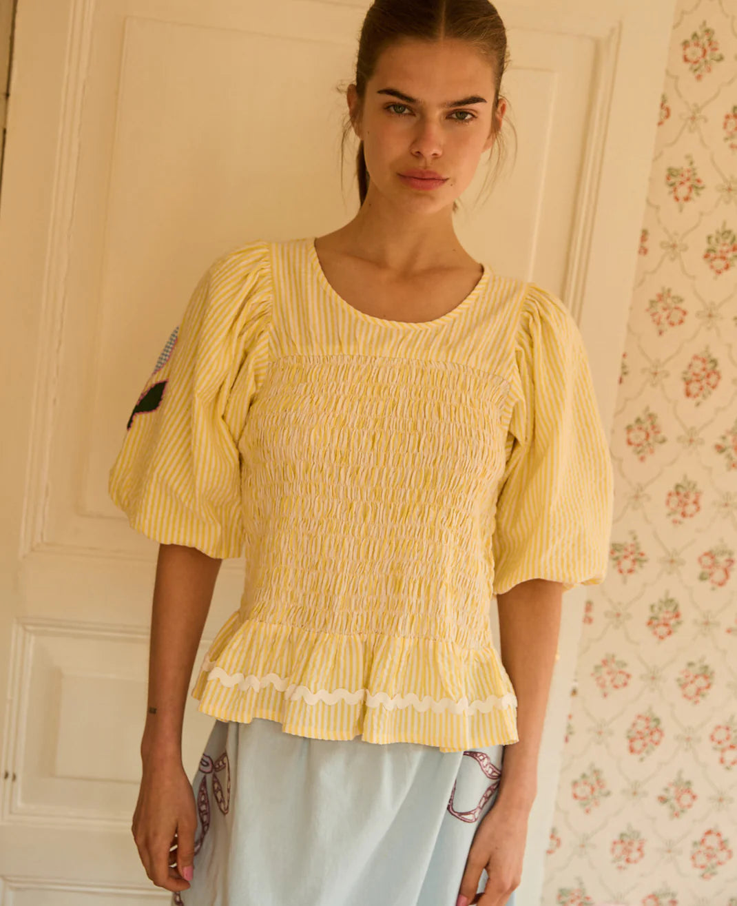 Sissel Edelbo - Svea Top - Yellow Stripes
