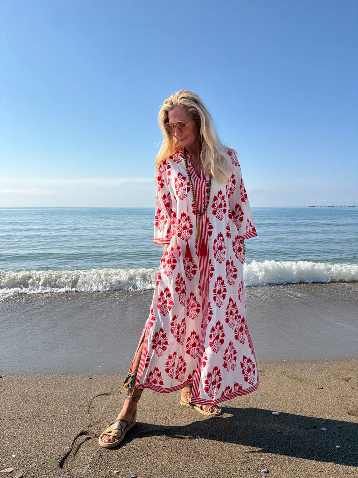 Wauw - Tabita Dress - Red And White