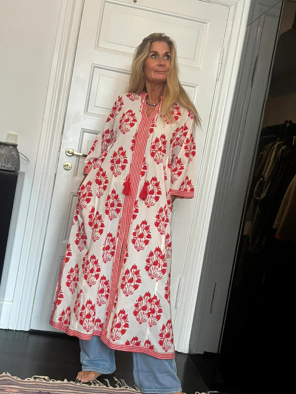 Wauw - Tabita Dress - Red And White