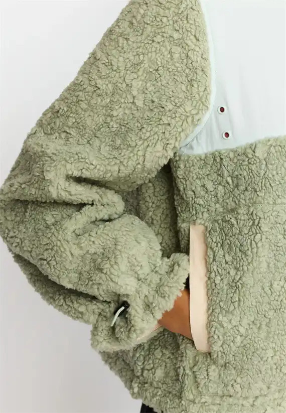 Selfhood - teddy jacket - mint