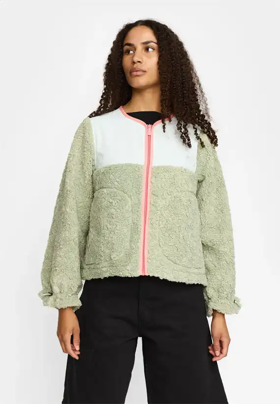 Selfhood - teddy jacket - mint