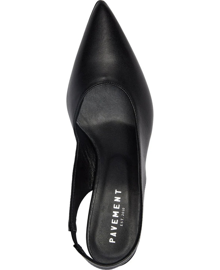 Pavement - Therese Heels - Black Leather