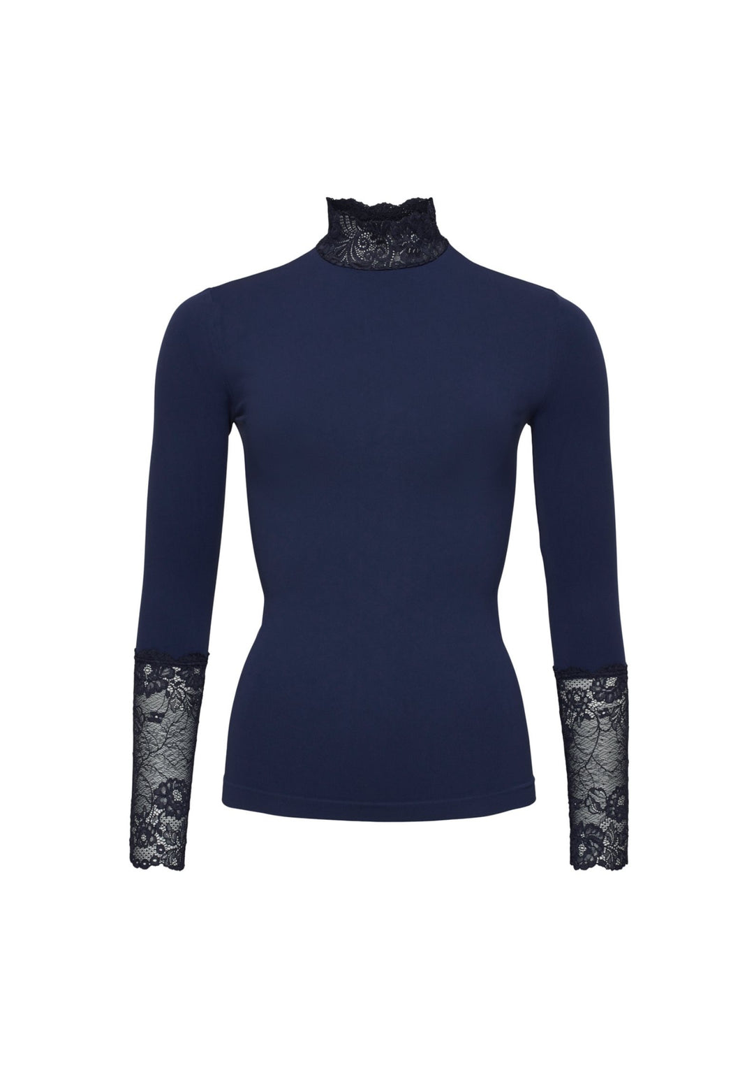 Tim &amp; Simonsen - Abby Blouse Turtle Lace - Blu