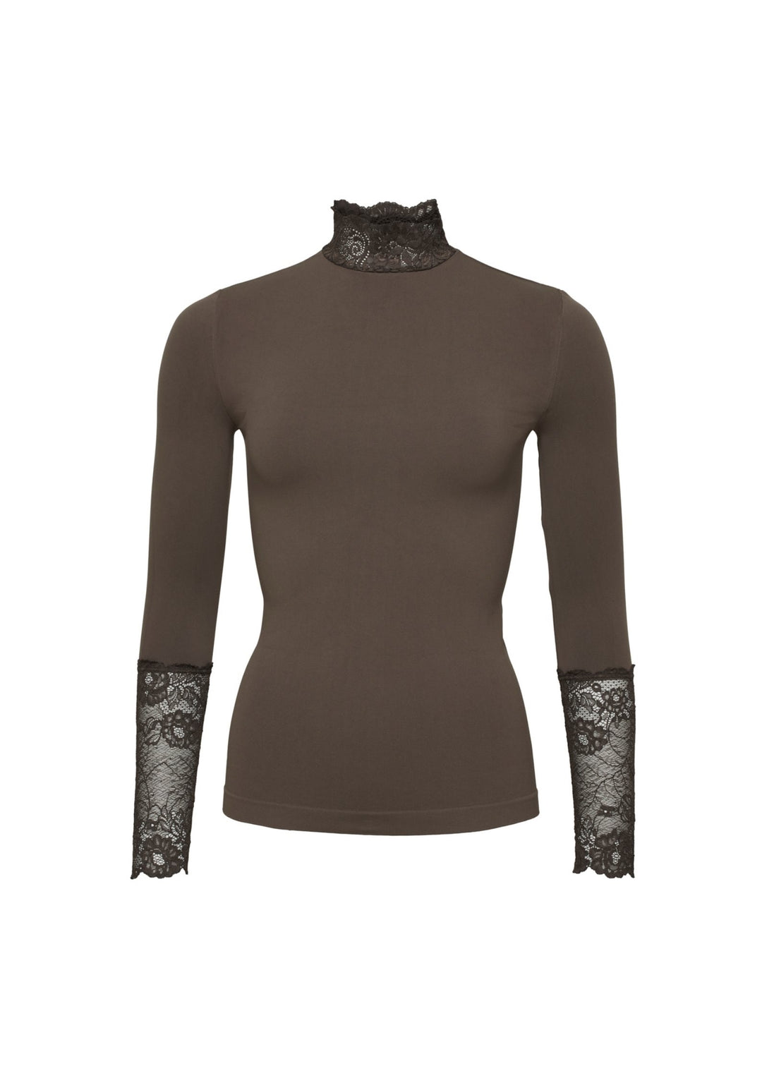 Tim &amp; Simonsen - Abby Blouse Turtle Lace - Caffee