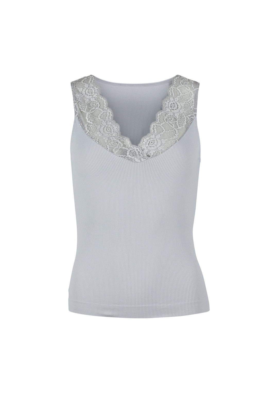 Tim &amp; Simonsen - Belen Rib - V-lace  Top - Perla