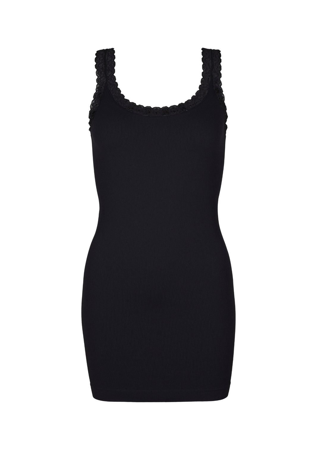 Tim &amp; Simonsen - Frida Rib Top - Nero - Plus Onesize