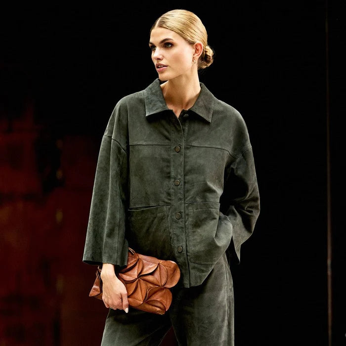 Depeche - Tonja Oversize Skjorte - Dark Khaki