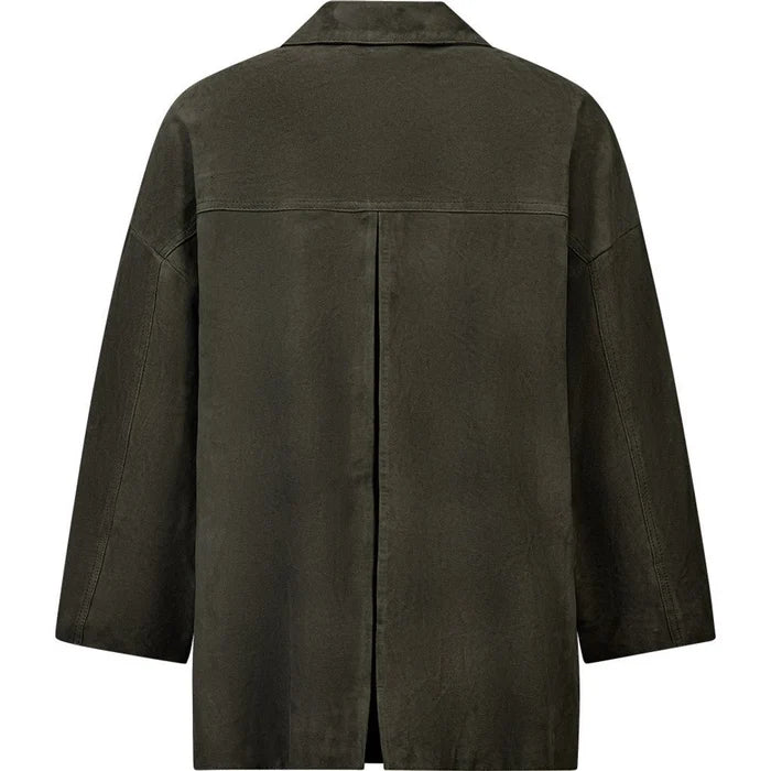 Depeche - Tonja Oversize Skjorte - Dark Khaki