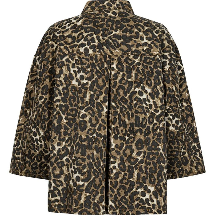 Depeche - Tonja Oversize Skjorte - Leopard Printed