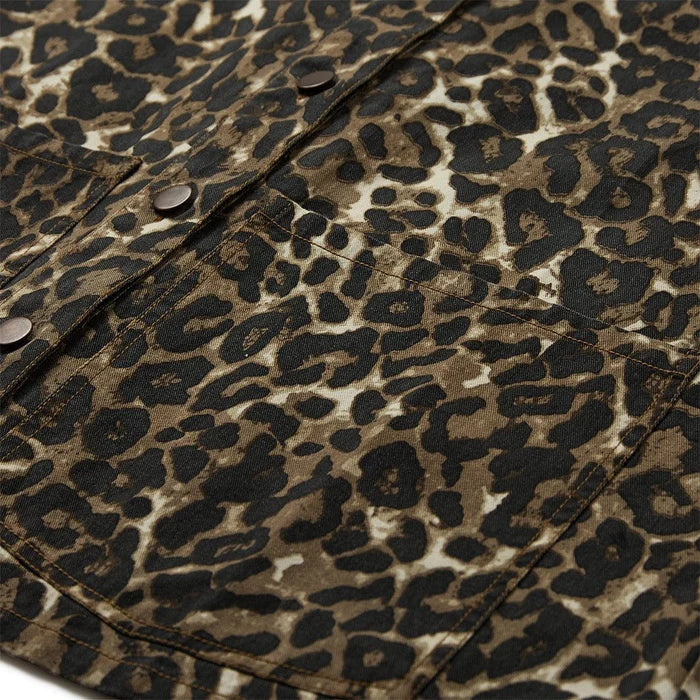Depeche - Tonja Oversize Skjorte - Leopard Printed