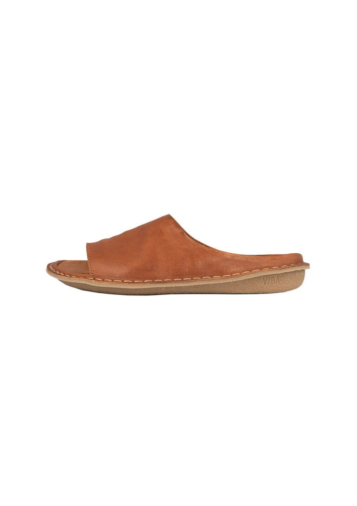 Vibae - Satin Tropez - Leather Cognac Brown