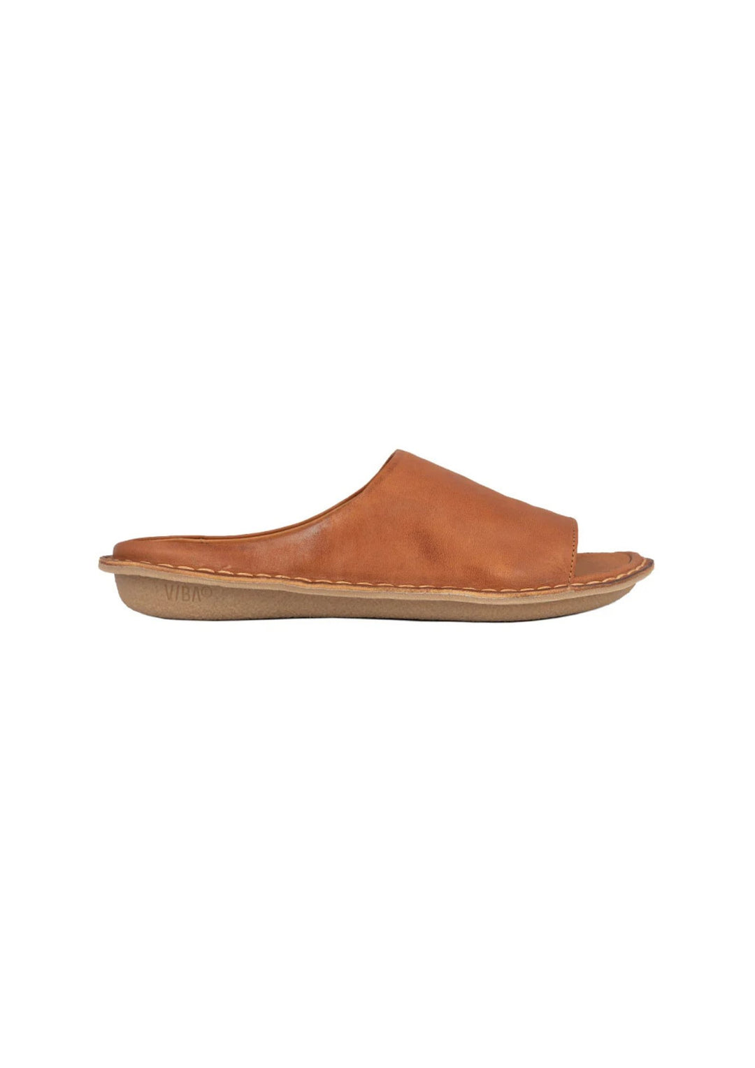 Vibae - Satin Tropez - Leather Cognac Brown