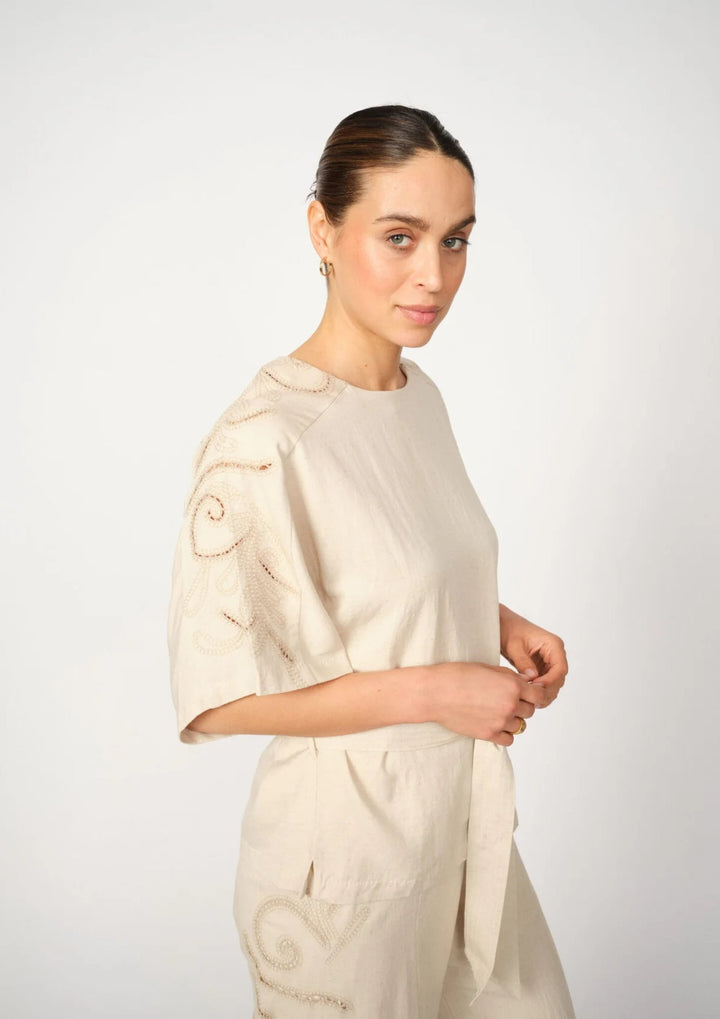Mos Mosh - Rikas Sobia Bluse - Clay