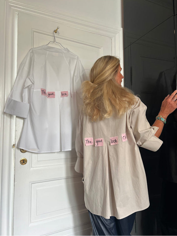 Wow - Luna Shirt - The Good Luck Club - Paper White