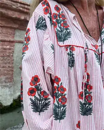 Wauw - Capri - Kjole - Rose stripe