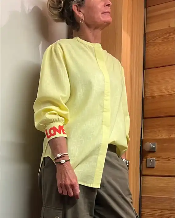Wauw - Love Shirt - Yellow