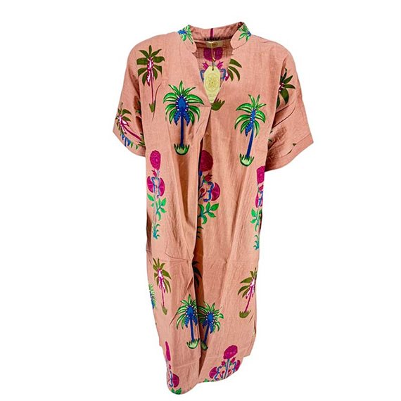 Wauw - Peacock Kjole - Dusty Rose Print