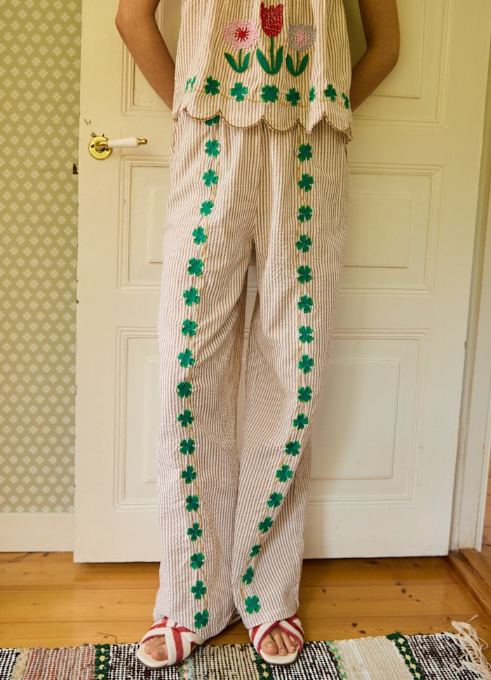 Sissel Edelbo - Wenke Pants - Sand Stripes