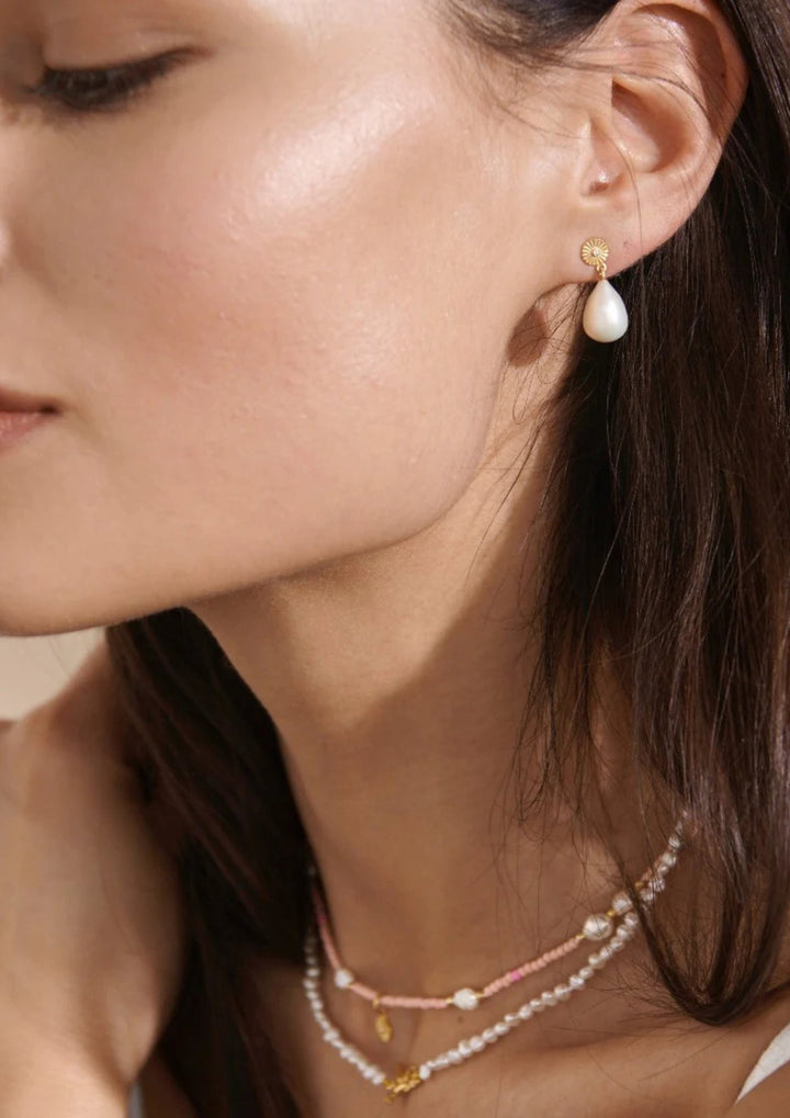 With Love Darling - Inovation Perleøreringe - Guld