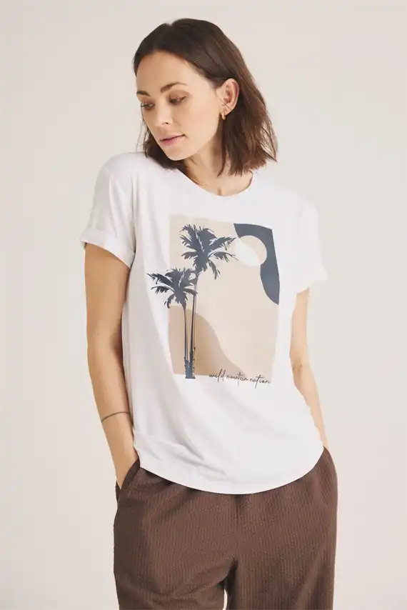 Luxzuz - Wild T-shirt - Cream
